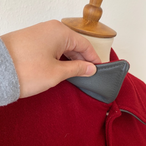 Made in USA, Vintage wool&leather varsity jacket M - Picture 3 of 8